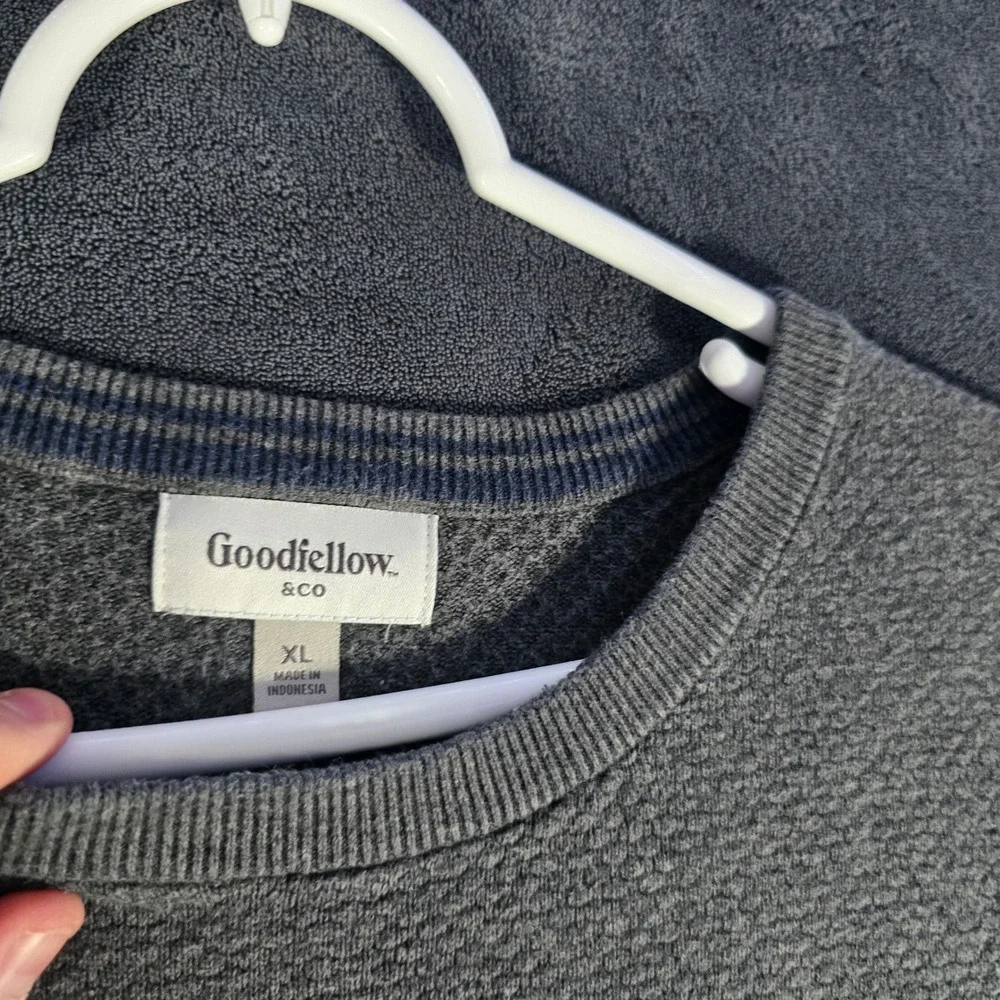 Men's Goodfellow & Co Gray‎ Crew Neck Long Sleeve Knit Sweater XL